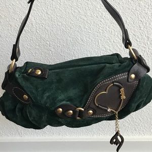 Juicy Couture Green Suede Bag